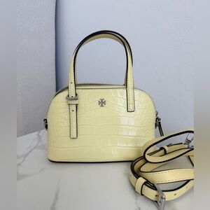 Tory Burch Emerson Patent Leather Satchel Crossbody Mini